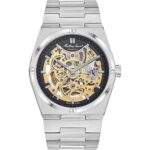 Mathey-Tissot Zeus Skeleton Stainless Steel Black Dial Automatic H118CFAN Men's Watch