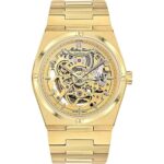 Mathey-Tissot Zeus Skeleton Gold Tone Stainless Steel Champagne Dial Automatic H118CFPDI Men's Watch