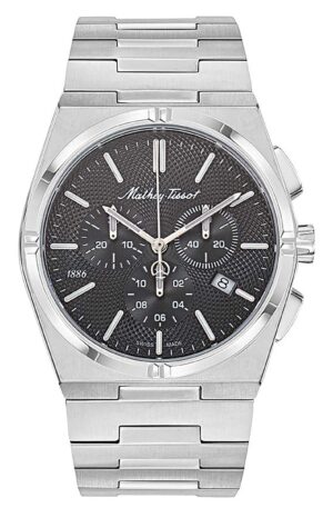 Mathey-Tissot Zeus Chrono Stainless Steel Black Dial Quartz H118CHAN Men's Watch