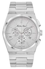 Mathey-Tissot Zeus Chrono Stainless Steel Silver Dial Quartz H118CHAS Men's Watch