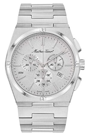 Mathey-Tissot Zeus Chrono Stainless Steel Silver Dial Quartz H118CHAS Men's Watch