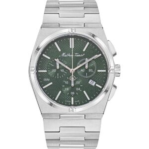 Mathey-Tissot Zeus Chrono Stainless Steel Green Dial Quartz H118CHAV Men's Watch