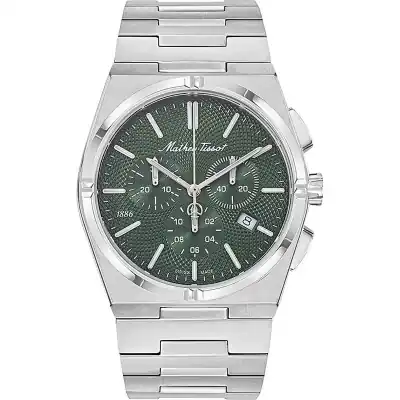 Mathey-Tissot Zeus Chrono Stainless Steel Green Dial Quartz H118CHAV Men's Watch