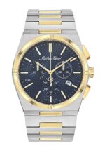 Mathey-Tissot Zeus Chrono Two Tone Stainless Steel Blue Dial Quartz H118CHBBU Men's Watch