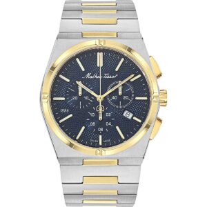Mathey-Tissot Zeus Chrono Two Tone Stainless Steel Blue Dial Quartz H118CHBBU Men's Watch
