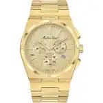 Mathey-Tissot Zeus Chrono Gold Tone Stainless Steel Gold Tone Dial Quartz H118CHPDI Men's Watch