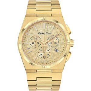 Mathey-Tissot Zeus Chrono Gold Tone Stainless Steel Gold Tone Dial Quartz H118CHPDI Men's Watch