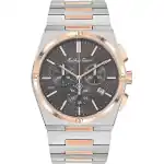 Mathey-Tissot Zeus Chrono Two Tone Stainless Steel Black Dial Quartz H118CHRS Men's Watch