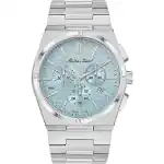 Mathey-Tissot Zeus Chrono Stainless Steel Blue Dial Quartz H118CHSK Men's Watch