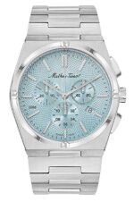 Mathey-Tissot Zeus Chrono Stainless Steel Blue Dial Quartz H118CHSK Men's Watch