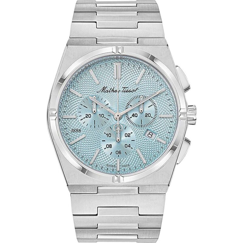 Mathey-Tissot Zeus Chrono Stainless Steel Blue Dial Quartz H118CHSK Men's Watch Mathey-Tissot Zeus Chrono Stainless Steel Blue Dial Quartz H118CHSK Men's Watch