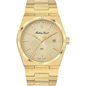 Mathey-Tissot Zeus Gold Tone Stainless Steel Champagne Dial Quartz H118PDI Men's Watch
