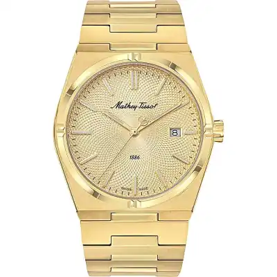 Mathey-Tissot Zeus Gold Tone Stainless Steel Champagne Dial Quartz H118PDI Men's Watch