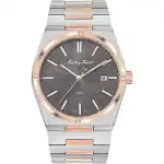 Mathey-Tissot Zeus Two Tone Stainless Steel Black Dial Quartz H118RS Men's Watch