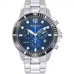 Mathey-Tissot Lagoon Chronograph Stainless Steel Blue Dial Quartz H123CHABUN 100M Men's Watch