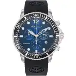 Mathey-Tissot Lagoon Chronograph Silicon Strap Blue Dial Quartz H123CHALBUN 100M Men's Watch