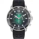 Mathey-Tissot Lagoon Chronograph Silicon Strap Green Dial Quartz H123CHALV 100M Men's Watch