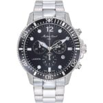 Mathey-Tissot Lagoon Chronograph Stainless Steel Black Dial Quartz H123CHAN 100M Men's Watch