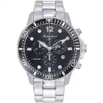 Mathey-Tissot Lagoon Chronograph Stainless Steel Black Dial Quartz H123CHAN 100M Men's Watch