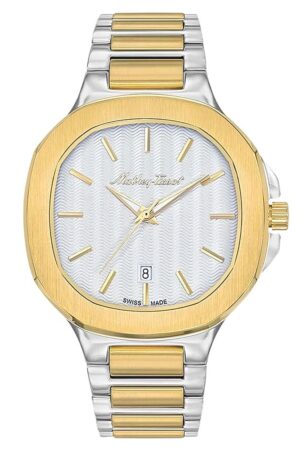 Mathey-Tissot Evasion Two Tone Stainless Steel Silver Dial Quartz H152BI Men's Watch