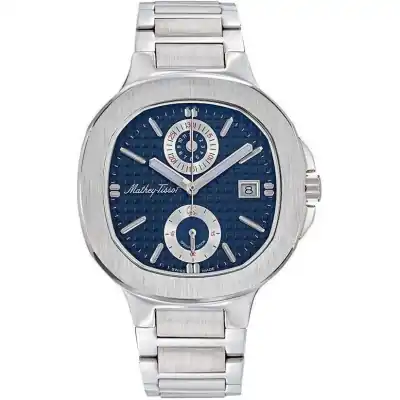 Mathey-Tissot Evasion Chronograph Stainless Steel Blue Dial Quartz H152CHABU 100M Men's Watch Mathey-Tissot Evasion Chronograph Stainless Steel Blue Dial Quartz H152CHABU 100M Men's Watch
