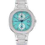 Mathey-Tissot Evasion Limited Edition Chronograph Stainless Steel Turquoise Dial Quartz H152CHATIF 100M Men's Watch