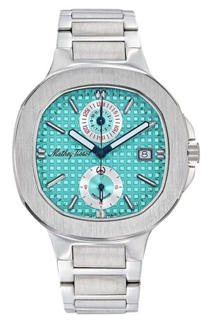 Mathey-Tissot Evasion Limited Edition Chronograph Stainless Steel Turquoise Dial Quartz H152CHATIF 100M Men's Watch