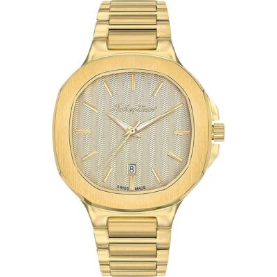 Mathey-Tissot Evasion Gold Tone Stainless Steel Champagne Dial Quartz H152PDI Men's Watch