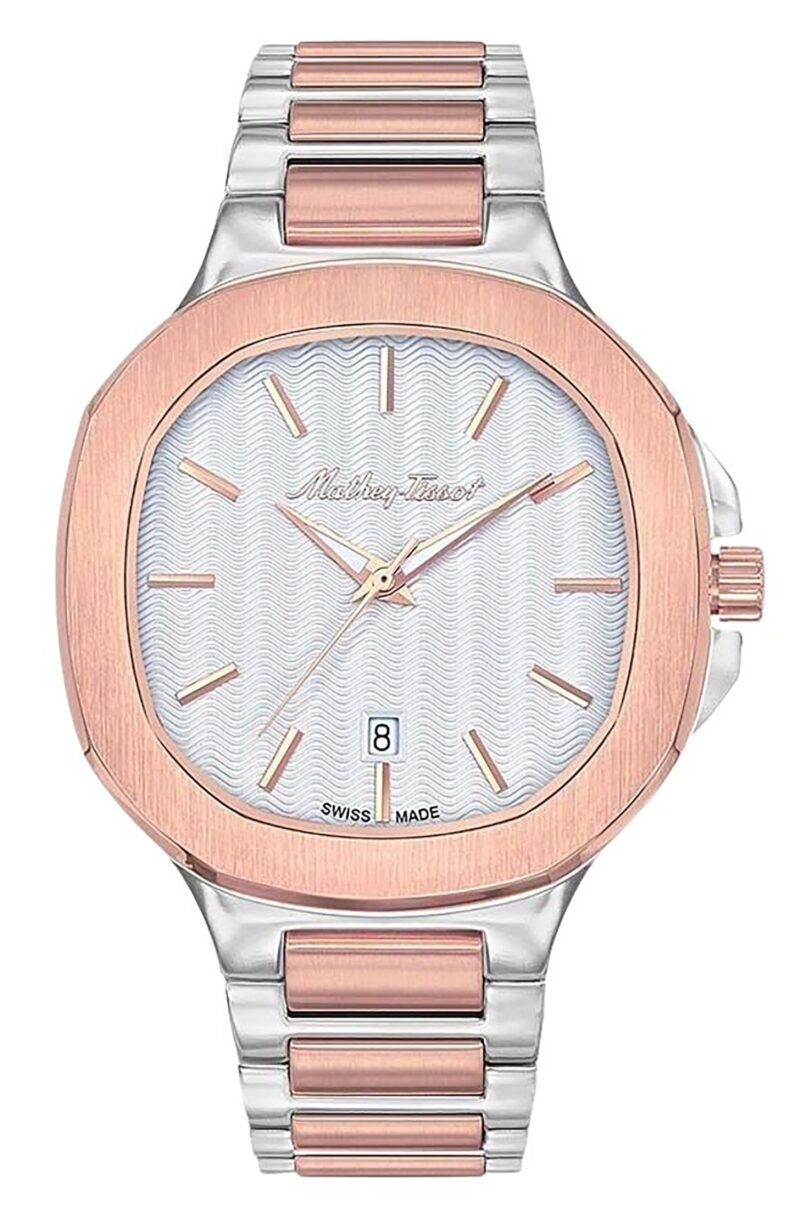 Mathey-Tissot Evasion Two Tone Stainless Steel White Dial Quartz H152RA Men's Watch