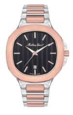 Mathey-Tissot Evasion Two Tone Stainless Steel Black Dial Quartz H152RN Men's Watch