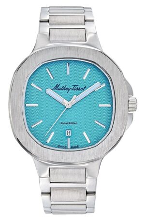 Mathey-Tissot Evasion Stainless Steel Turquoise Dial Quartz H152TI Men's Watch