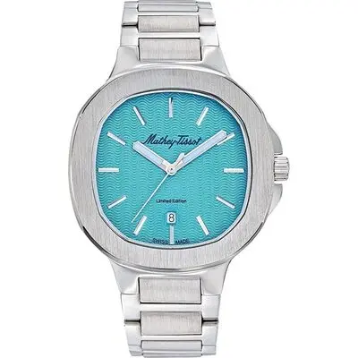 Mathey-Tissot Evasion Stainless Steel Turquoise Dial Quartz H152TI Men's Watch
