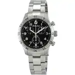 Mathey-Tissot Type 21 Flyback Chronograph Stainless Steel Black Dial Quartz H1821CHANG Men's Watch