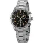 Mathey-Tissot Type 21 Flyback Chronograph Stainless Steel Black Dial Quartz H1821CHANO Men's Watch