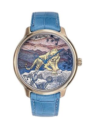 Mathey-Tissot Edmond Limited Edition Handcrafted 3D Tiger Multicolor Dial Automatic H1886TP Men's Watch