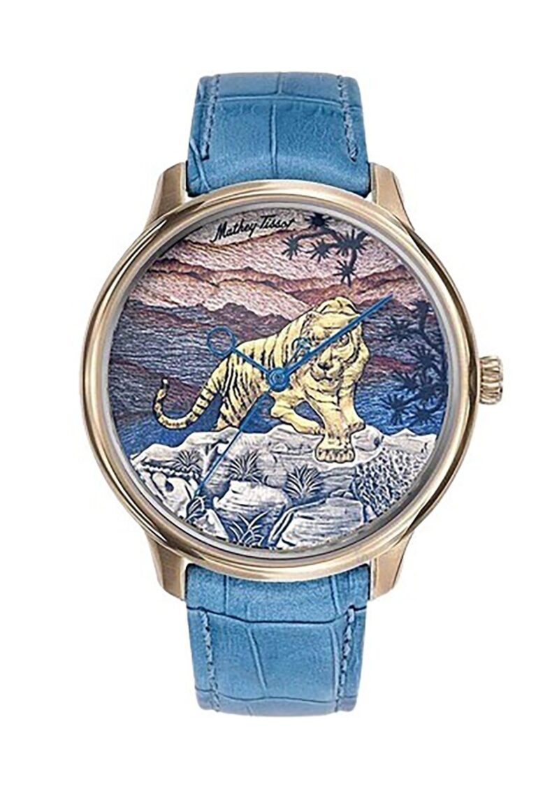 Mathey-Tissot Edmond Limited Edition Handcrafted 3D Tiger Multicolor Dial Automatic H1886TP Men's Watch Mathey-Tissot Edmond Limited Edition Handcrafted 3D Tiger Multicolor Dial Automatic H1886TP Men's Watch