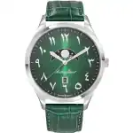 Mathey-Tissot Urban Moon Leather Strap Green Arabic Dial Quartz H411ALPEV Men's Watch