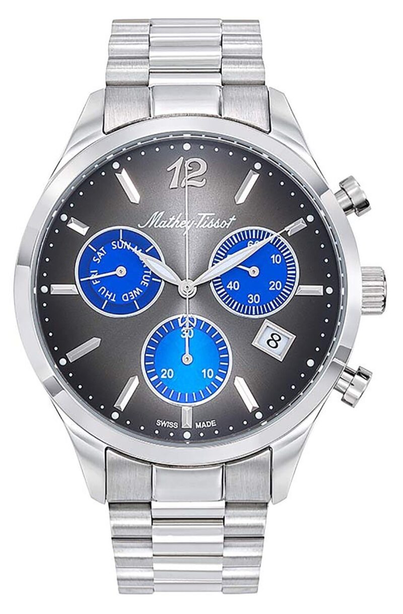 Mathey-Tissot Urban Chrono Stainless Steel Black Dial Quartz H411CHMB Men's Watch