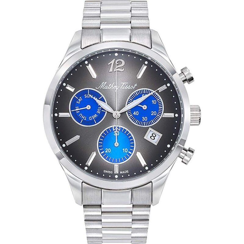 Mathey-Tissot Urban Chrono Stainless Steel Black Dial Quartz H411CHMB Men's Watch Mathey-Tissot Urban Chrono Stainless Steel Black Dial Quartz H411CHMB Men's Watch