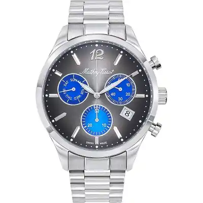 Mathey-Tissot Urban Chrono Stainless Steel Black Dial Quartz H411CHMB Men's Watch