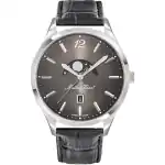 Mathey-Tissot Urban Moon Leather Strap Black Dial Quartz H411LAN Men's Watch
