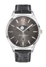 Mathey-Tissot Urban Moon Leather Strap Black Dial Quartz H411LAN Men's Watch