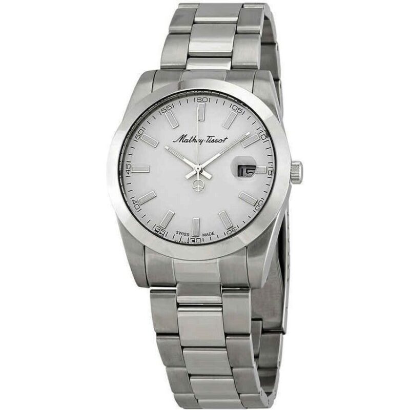 Mathey-Tissot Mathy I Stainless Steel White Dial Quartz H450AI Men's Watch Mathey-Tissot Mathy I Stainless Steel White Dial Quartz H450AI Men's Watch