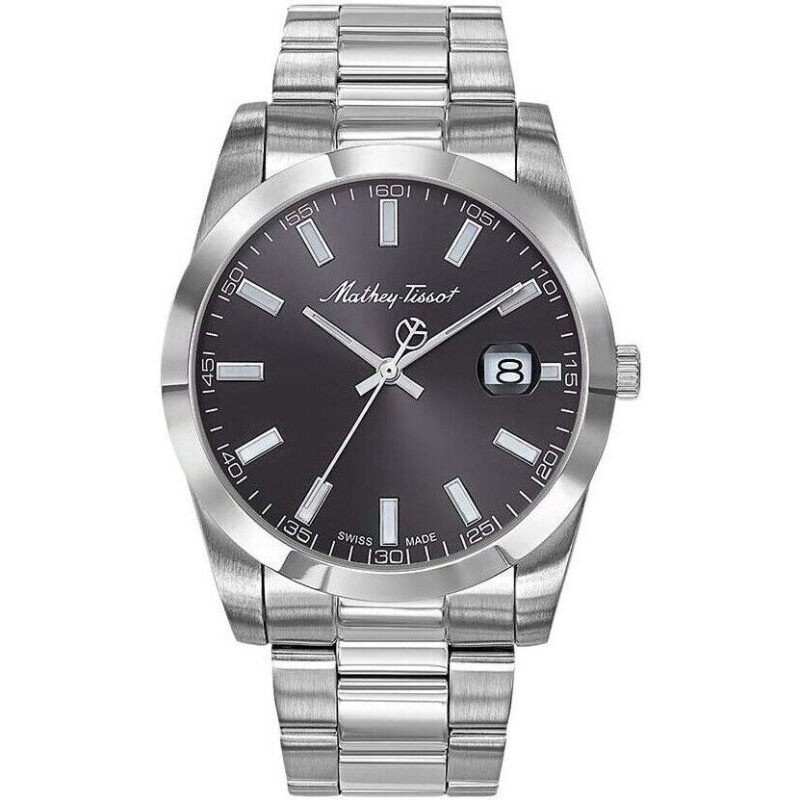 Mathey-Tissot Mathy I Stainless Steel Black Dial Quartz H450AN Men's Watch Mathey-Tissot Mathy I Stainless Steel Black Dial Quartz H450AN Men's Watch