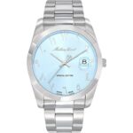 Mathey-Tissot Mathy Orient Special Edition Stainless Steel Ice Blue Dial Quartz H450APSK Men's Watch