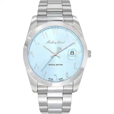 Mathey-Tissot Mathy Orient Special Edition Stainless Steel Ice Blue Dial Quartz H450APSK Men's Watch Mathey-Tissot Mathy Orient Special Edition Stainless Steel Ice Blue Dial Quartz H450APSK Men's Watch