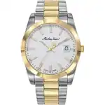Mathey-Tissot Mathy I Two Tone Stainless Steel White Dial Quartz H450BI Men's Watch