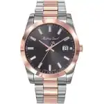 Mathey-Tissot Mathy I Two Tone Stainless Steel Black Dial Quartz H450RN Men's Watch