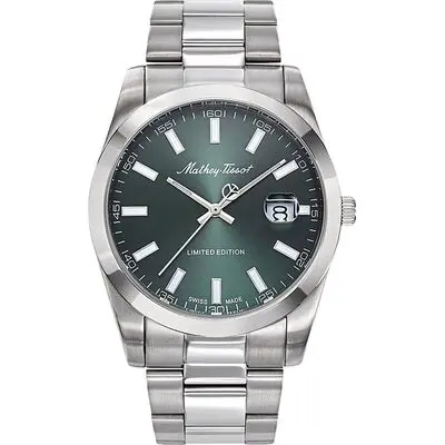 Mathey-Tissot Mathy Sunray Limited Edition Stainless Steel Green Dial Quartz H451VE Men's Watch
