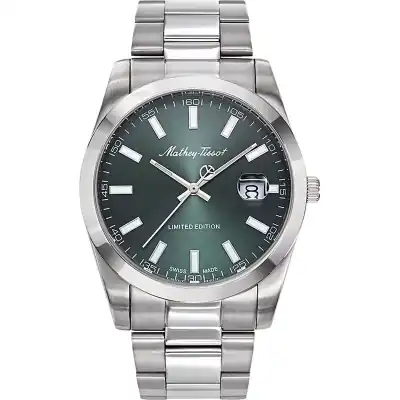 Mathey-Tissot Mathy Sunray Limited Edition Stainless Steel Green Dial Quartz H451VE Men's Watch Mathey-Tissot Mathy Sunray Limited Edition Stainless Steel Green Dial Quartz H451VE Men's Watch
